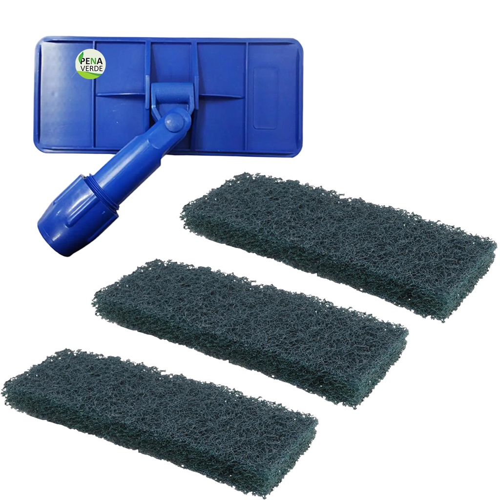 Kit Suporte LT Limpa Tudo + 3 Un Fibra Pesada Verde Abrasivo em Oferta na Shopee
