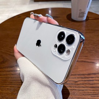 Nova Capa De Vidro Fosco Para iPhone 15 14 13 12 11 Pro Max 14 15 Plus Lente Proteção Total Da Caixa Galvânico PC