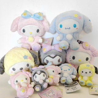 Sanrio Kawaii Kuromi Hello Kitty My Melody Cinnamoroll macio brinquedo de pelúcia para crianças