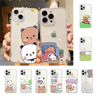 Capa Flexível TPU Transparente Desenho Bubu Dudu Fofo Para Iphone 7 8 Plus X XR XS 11 12 13 SE 2020 Mini 14 Pro Max