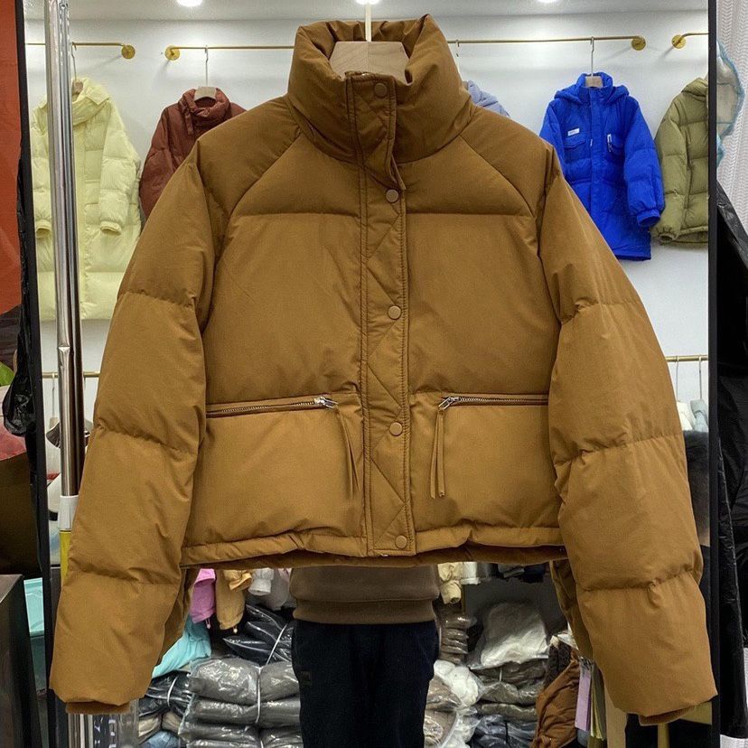 Casaco Curto Acolchoado Espesso Estilo Coreano Casacos De Puffer Soltos Moda Feminina Outo...