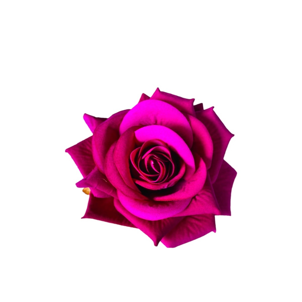 Rosa Presilha De Cabelo Aveludada Acessório Cigano Roxa