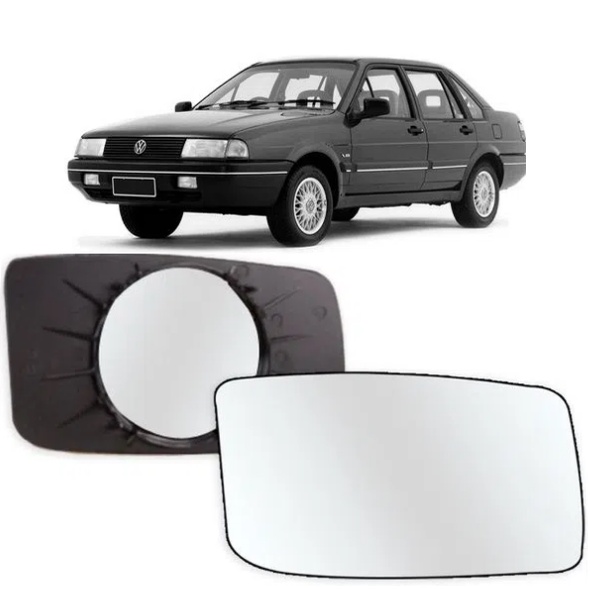 Lente Espelho C/ Base Retrovisor Santana 91 92 93 94/99