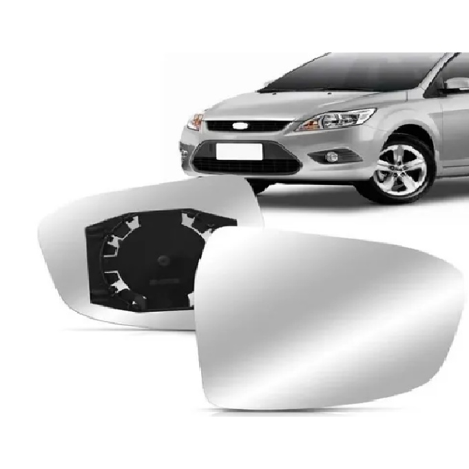 Lente Retrovisor Focus 09 10 11 12 13 Com Base