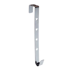 Suporte de Guirlanda Estrela Prata - 30cm - 1 unidade - Cromus - Rizzo