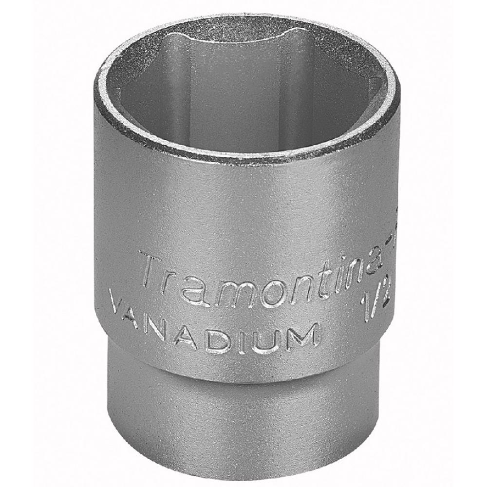 Soquete Sextavado em Aço Cromo Vanádio 28 mm - Encaixe 1/2" Tramontina PRO em Oferta na Shopee