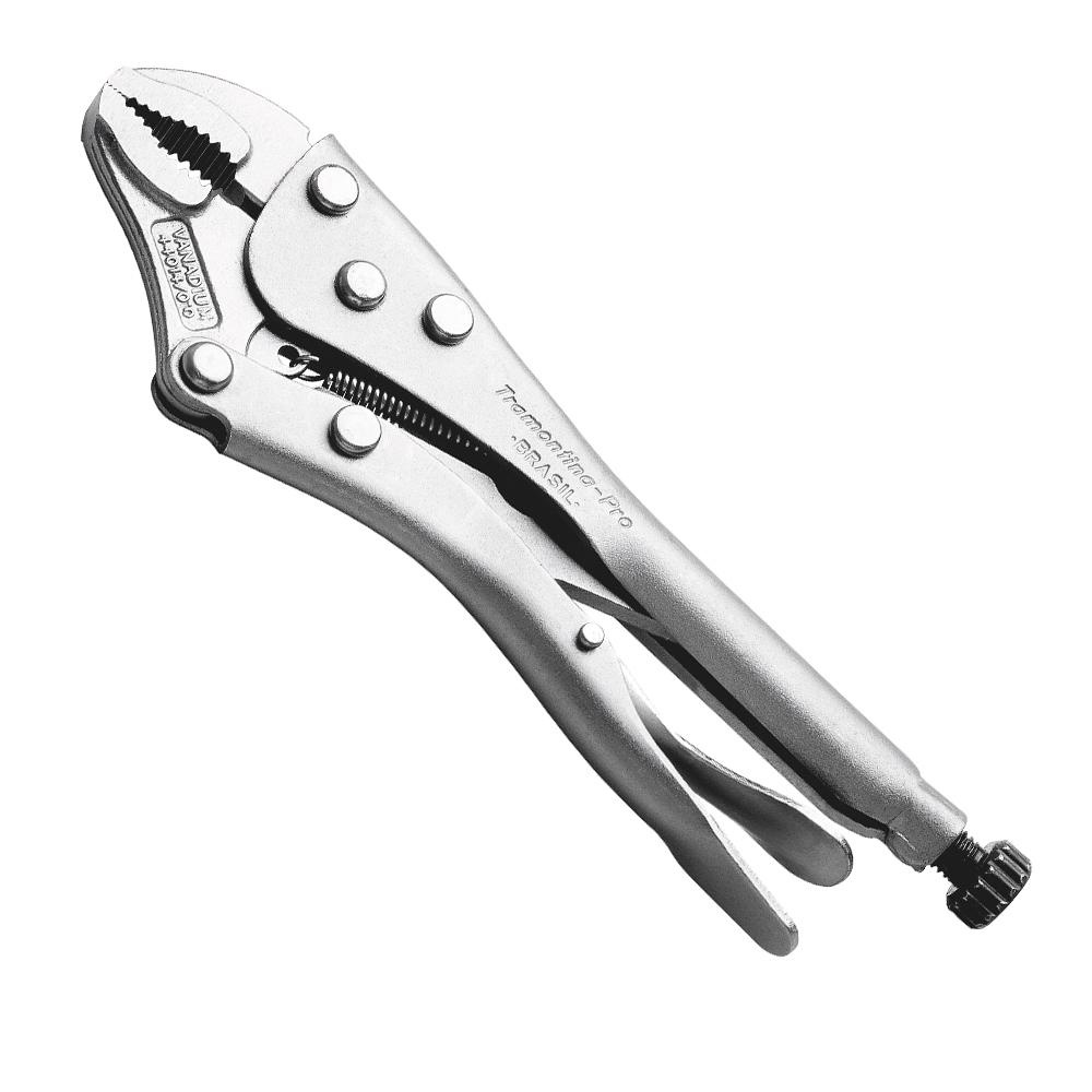 Alicate de Pressão Mordente Curvo 10" Tramontina PRO em Oferta na Shopee