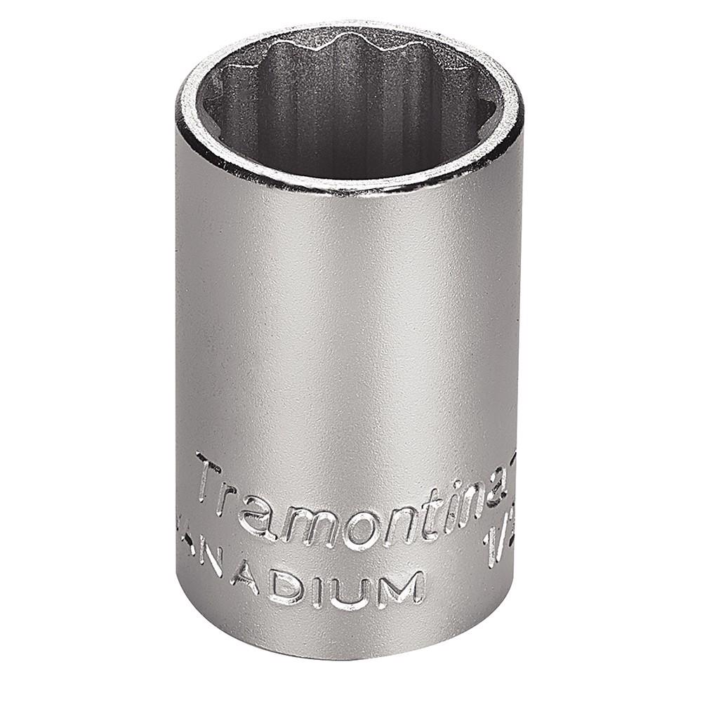 Soquete Estriado em Aço Cromo Vanádio 17 mm - Encaixe 1/2'' Tramontina PRO