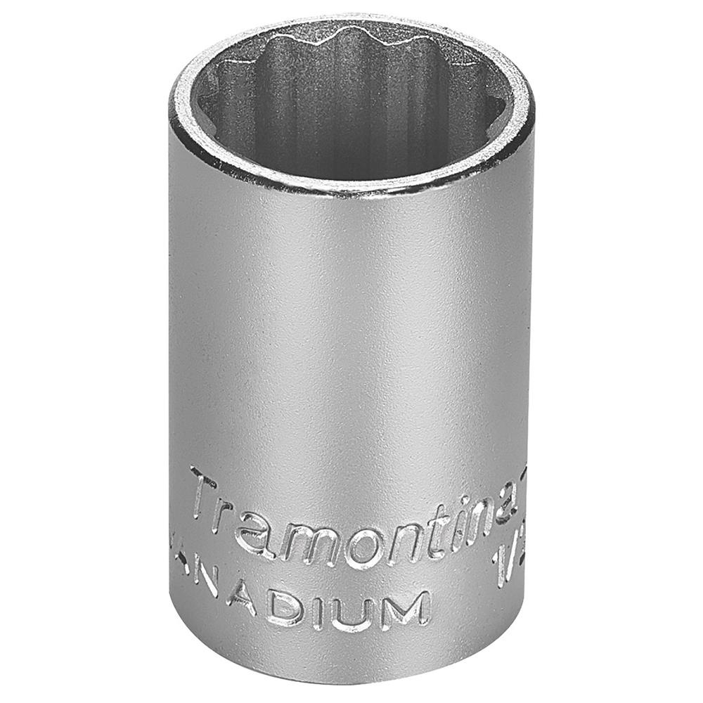 Soquete Estriado em Aço Cromo Vanádio 18 mm - Encaixe 1/2'' Tramontina PRO em Oferta na Shopee