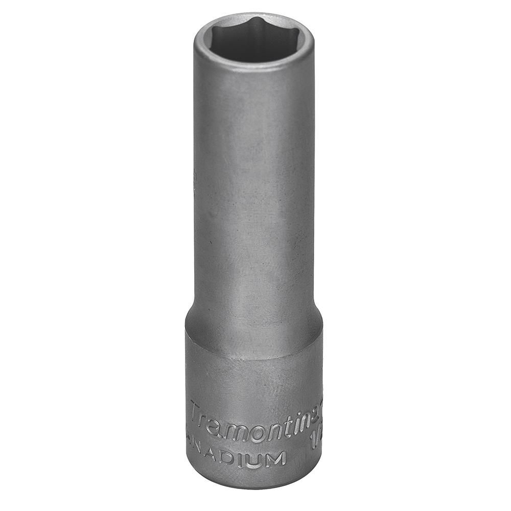 Soquete Sextavado Longo em Aço Cromo Vanádio 13 mm - Encaixe 1/2'' Tramontina PRO em Oferta na Shopee