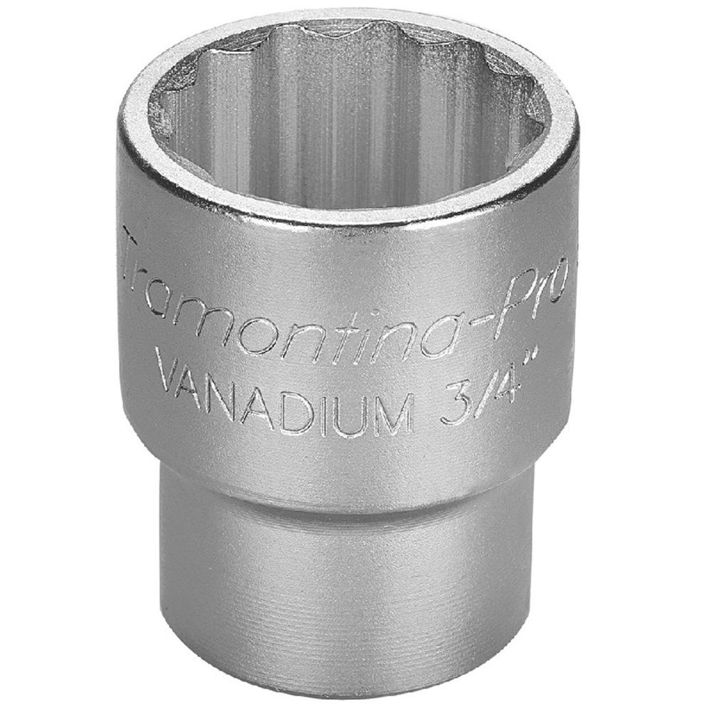 Soquete Estriado em Aço Cromo Vanádio 30 mm - Encaixe 3/4'' Tramontina PRO em Oferta na Shopee