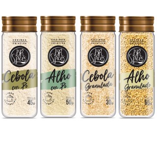 Kit Cebola E Alho Granulado e em Pó BR Spices