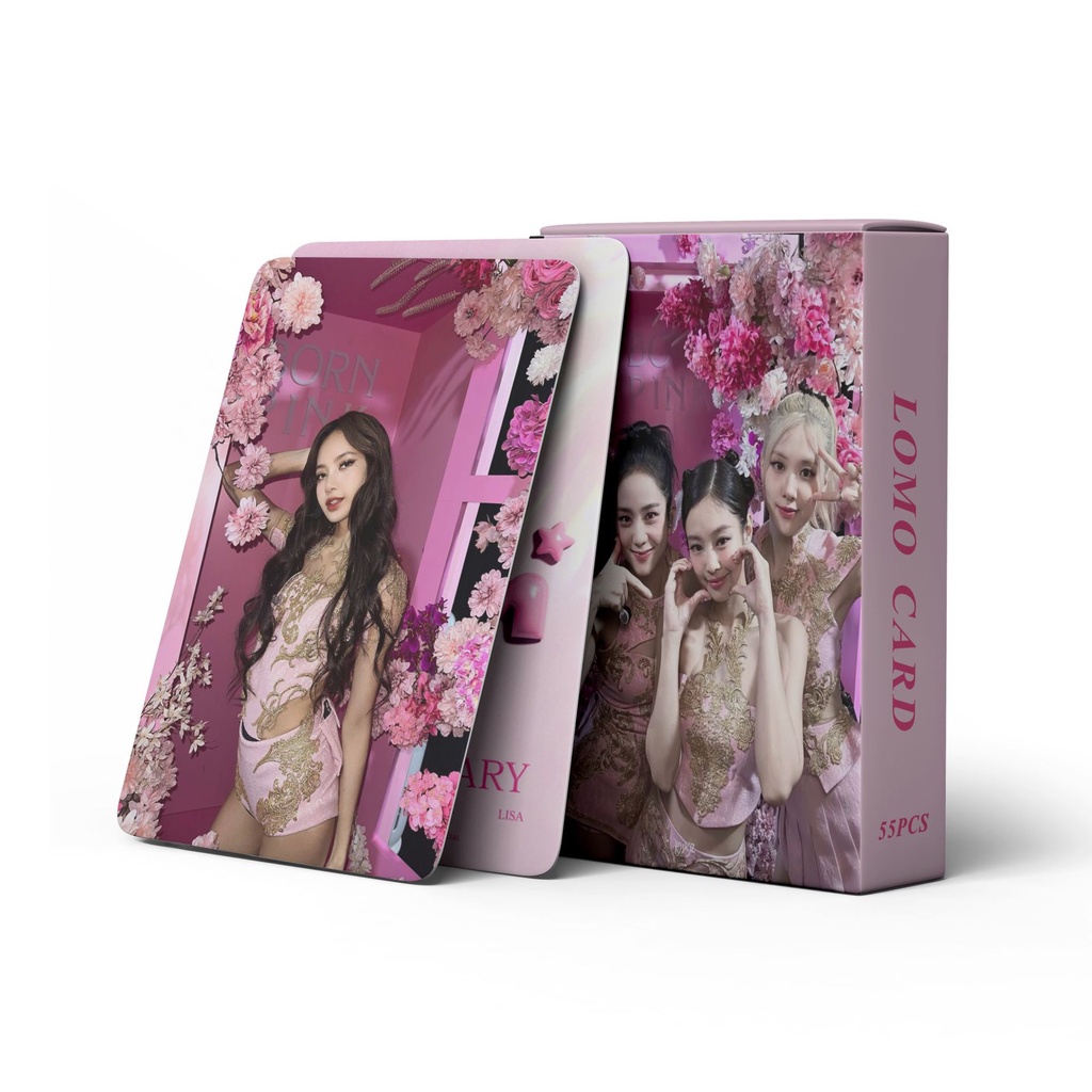 KPOP 55pcs/box BLACKPINK Photocard 7o Aniversário Cartão Postal LOMO