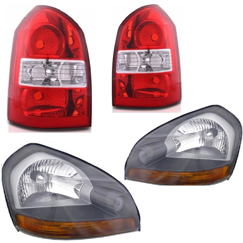 Kit Farol Tucson Ambar + Lanterna 2004 2005 2006 2007 2008