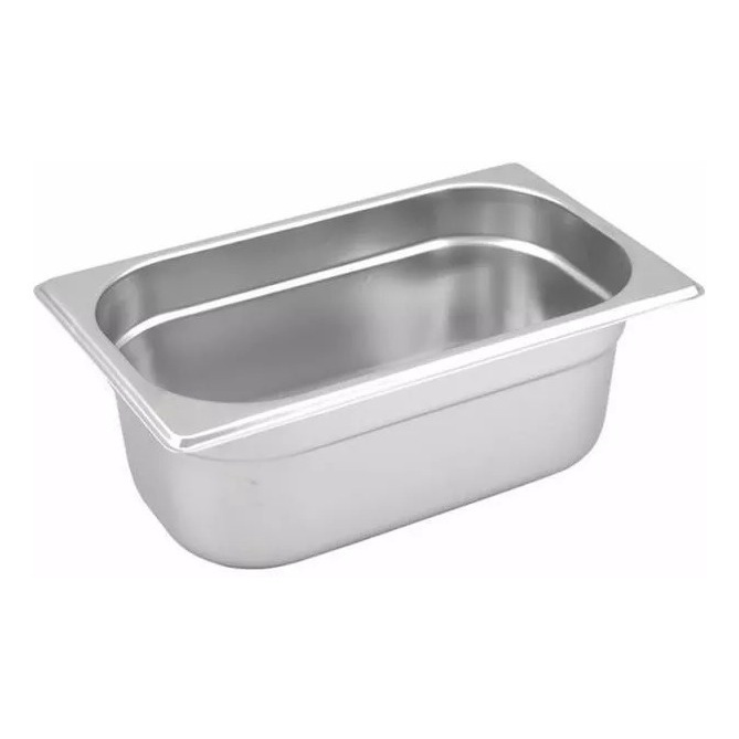 Kit 16 Cubas Gn Inox Gastronomica 1/3 X 100 Rechaud Buffet