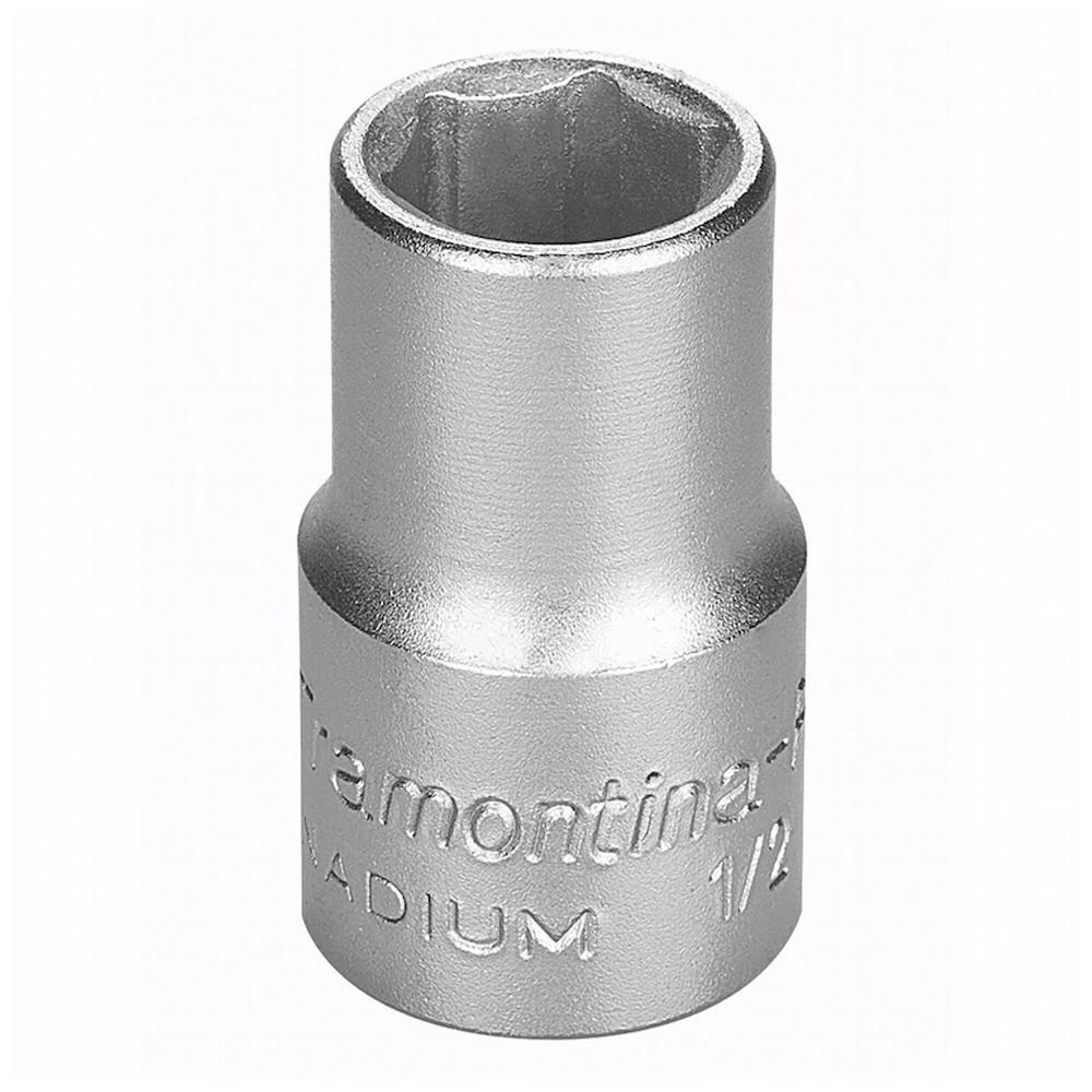 Soquete Sextavado em Aço Cromo Vanádio 15 mm - Encaixe 1/2'' Tramontina PRO em Oferta na Shopee