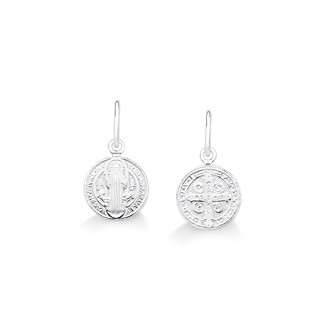 Pingente Medalha São Bento Pequeno Prata 925