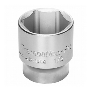 Soquete Sextavado em Aço Cromo Vanádio 3/8'' - Encaixe 1/2'' Tramontina PRO em Oferta na Shopee