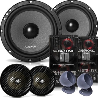 Alto Falante Audiophonic Kit 2 Vias Club Kc 6.3 ( 6 Polegadas / 160w ) em Oferta na Shopee