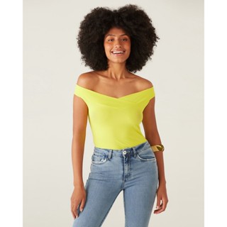 Blusa Ombro A Ombro Canelado Malwee