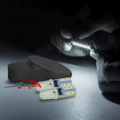 2 Lâmpada Led Branco Comando Ar Ventilação Ford Ka Todos