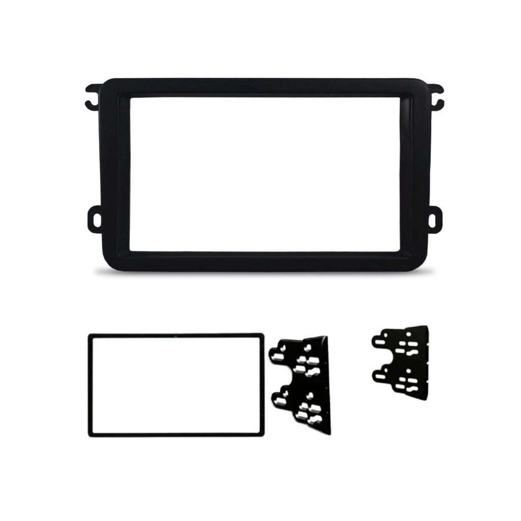 Moldura 2 Din Gol G7/Voyage/Saveiro/Novo Jetta/Passat/Variant/Tiguan/Amarok/ Fox G7 CH/JP EPX249 em Oferta na Shopee