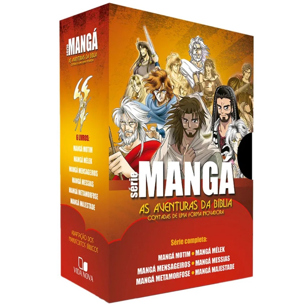 Box Série Mangá 6 Livros | As Aventuras Da Bíblia Contadas De Uma Forma Inovadora