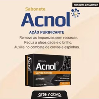 Sabonete Antiacne Carvão Ativado Acnol 90g - Arte Nativa