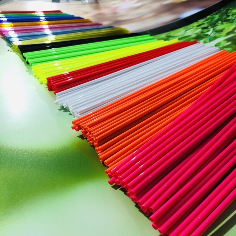 Artimagem Palito Para Pirulito Canudo Vareta 30cm 50 Un Tubo Pet Colorido Várias Cores Canudo Vareta