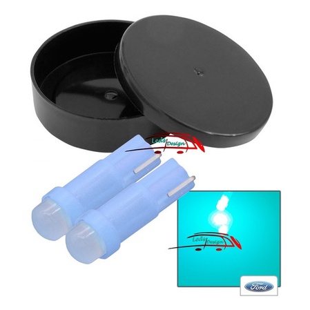 2 Lâmpada Led Ice Blue Comando Ar Ventilação Ford Ka 2010