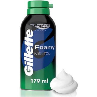 Espuma De Barbear Mentol Gillette Foamy Frasco 175g