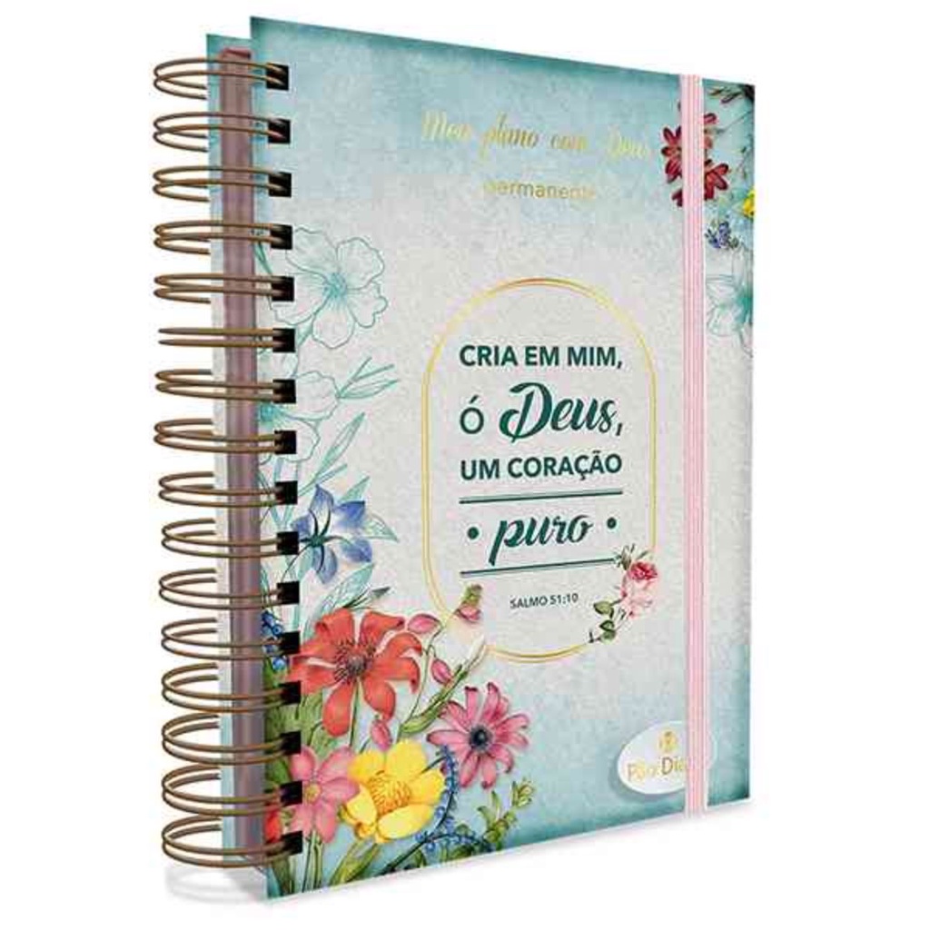 Meu Plano Com Deus Coração Puro | Planner Devocional Capa Dura em Oferta na Shopee
