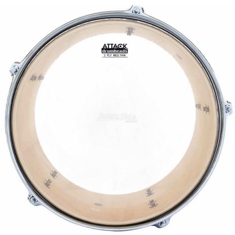 Pele Attack Drumheads 2-Ply Thin Skin Clear 15¨ Filme Duplo Transparente Mais Fino DHTS2-15