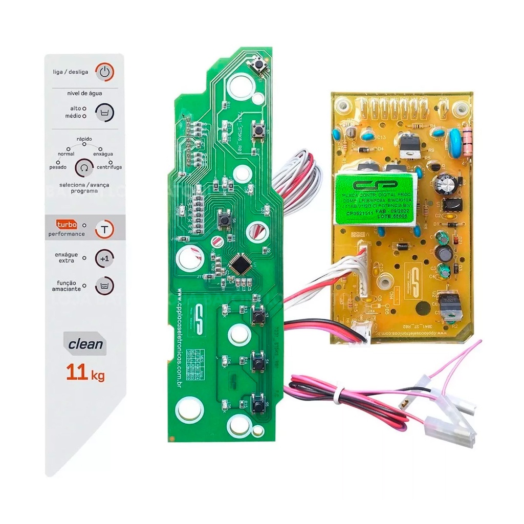 Placa para Lavadora Brastemp Clean Bwc11 W10605809