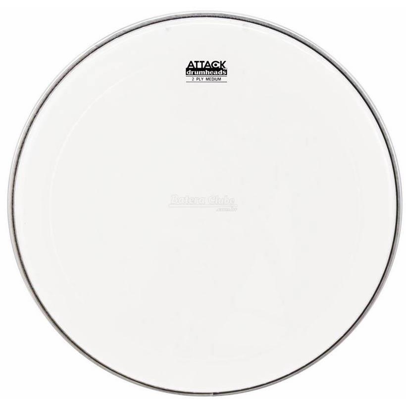 Pele Attack Drumheads 2-Ply Medium Clear 13¨ Filme Duplo Transparente DH13 com Borda Tone Ridge