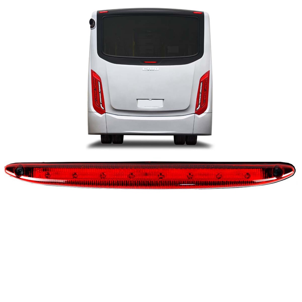 Lanterna Brake Light Ônibus Caio Apache Vip Comil 8 LED 12V