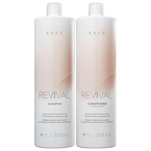 Kit Braé Revival Shampoo e Condicionador 1L em Oferta na Shopee
