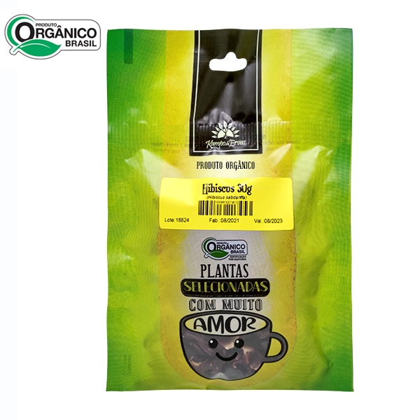 Hibisco Orgânico In Natura Certificado