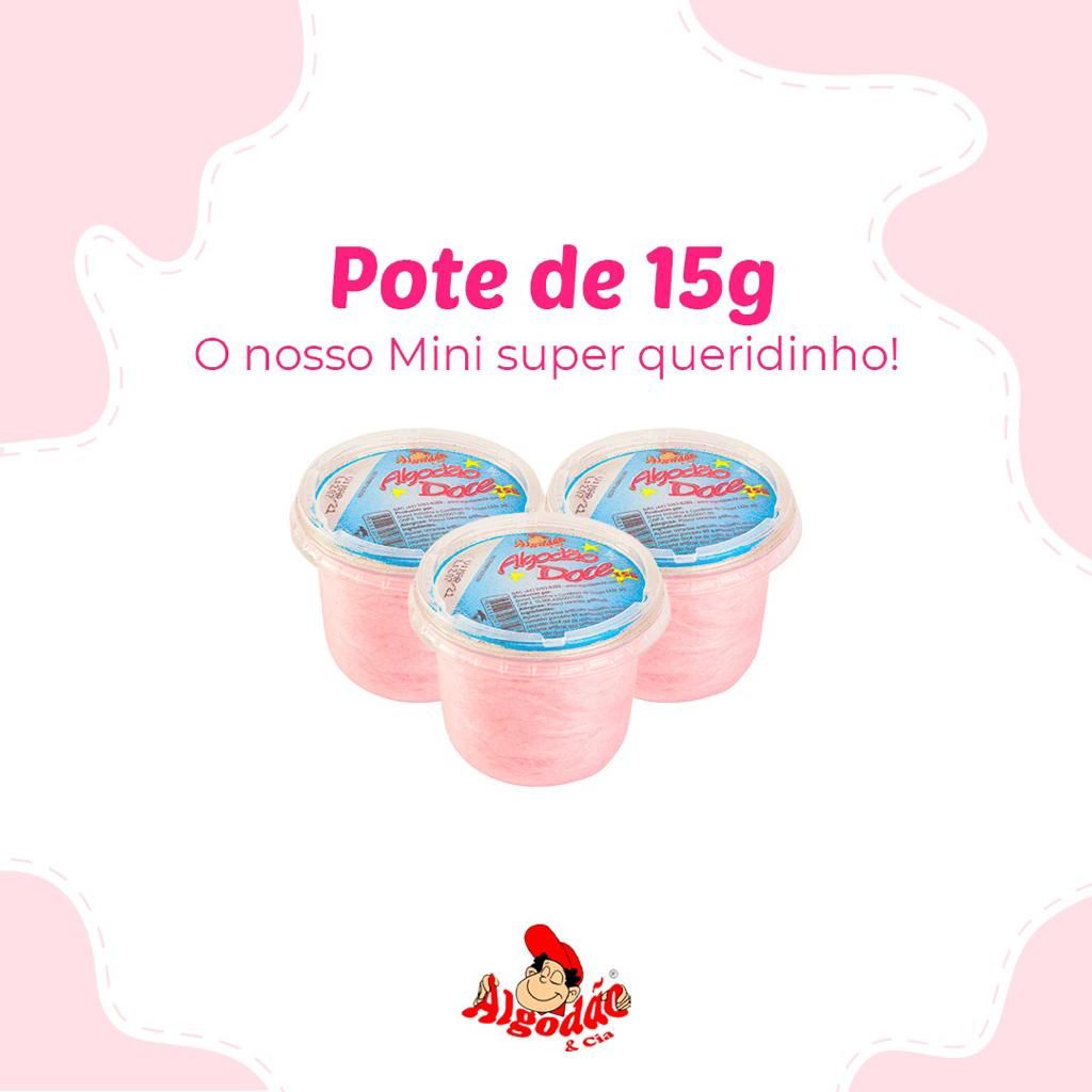 30 Algodão Doce Pote 15g Lembrancinha