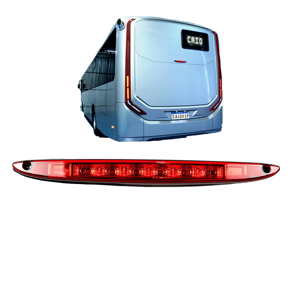 Lanterna Brake Light Ônibus Caio Millennium 24V 6 LEDs