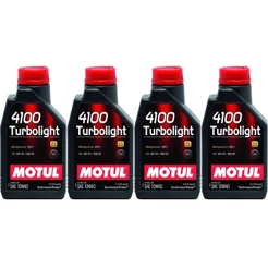 4 Oleo Motul 4100 10w40 Turbolight Semi-sintético