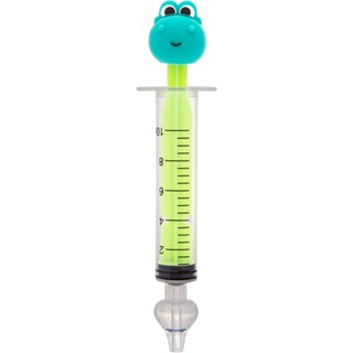 Lavador Nasal Seringa Silicone Dino Catarro Sinusite Buba Verde Ou Rosa