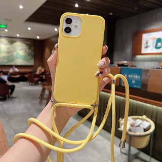Capa De Silicone Líquido Para Telefone Com Cordão Transversal IPhone 13 12 14 Pro Max MiNi 11 XR XS