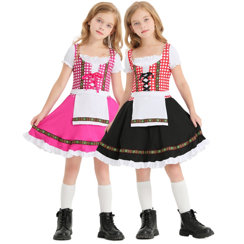 Roupa infantil para o festival tradicional alemão da cerveja, vestido para meninas, fantasia de Halloween, roupa étnica