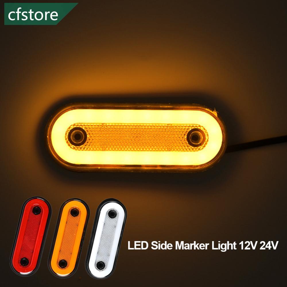 CFSTORE 1PC Luz De Marcação Lateral LED 12V 24V Do Caminhão 12V Trator De Traseira Lâmpada De Advertência De Estacionamento Com Suporte