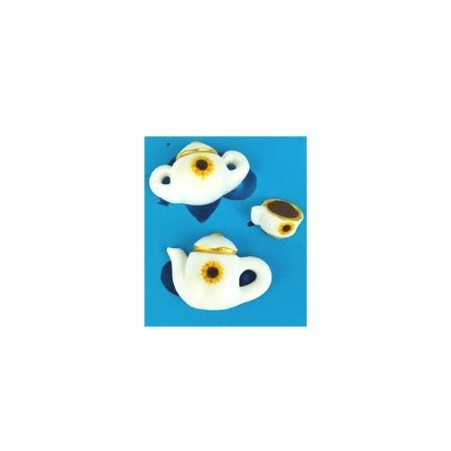 Molde de Silicone Bule, Açucareiro e Xícara