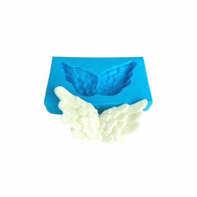 Molde de Silicone Asas de Anjo Média Ideal para lembrancinha de nascimento, batizado em biscuit, sabonete e outros