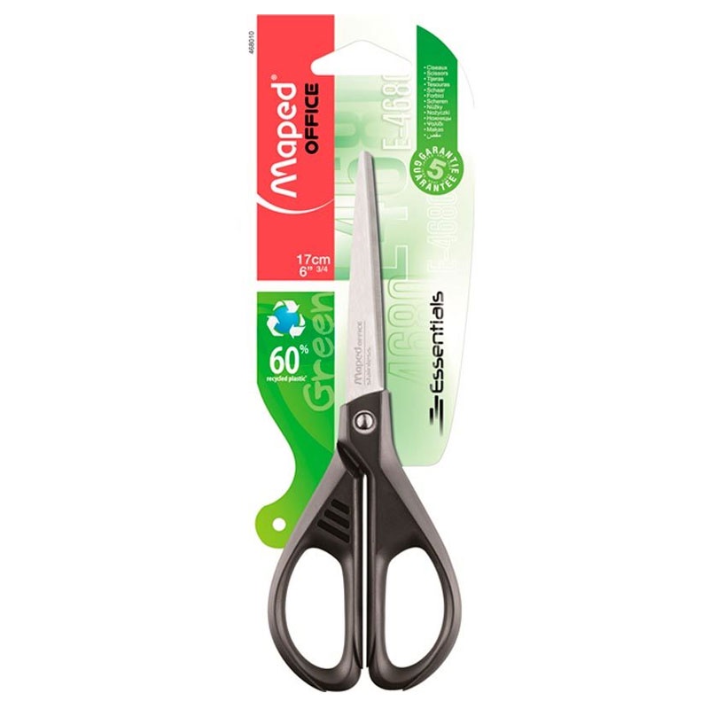 Tesoura multiuso Essentials Green 17 cm 468010 Maped em Oferta na Shopee