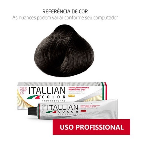 Coloração Itallian Color 60g Castanho 4 Tinta