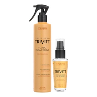 Kit Fluido Para Escova 300 Ml E Reparador De Pontas Trivitt em Oferta na Shopee